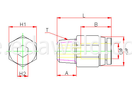 PC Pneumatic Quick Connector Fittings